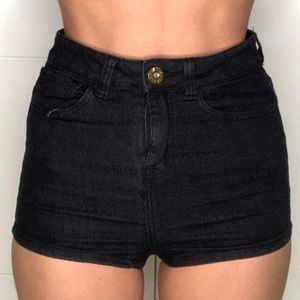 High Waisted Denim Shorts